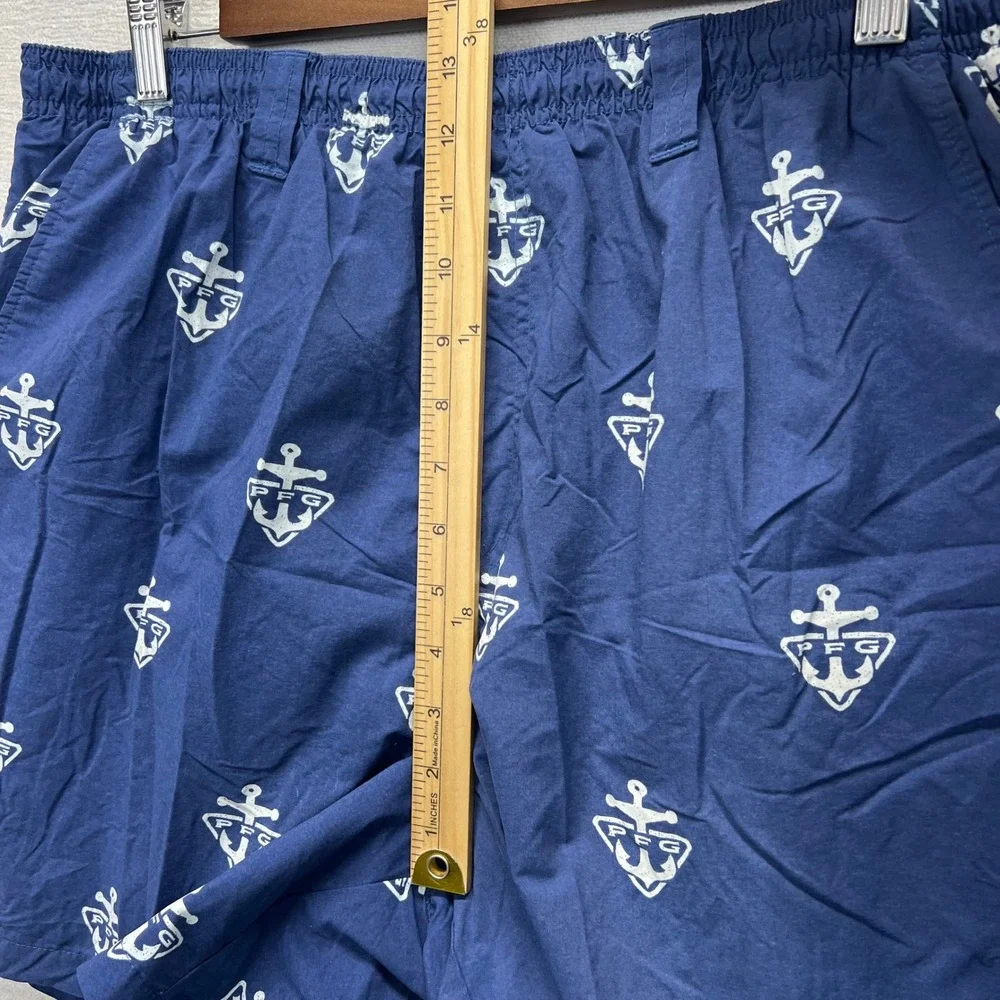 Columbia PFG Fishing Anchor Logo Board‎ Shorts Mens XL Omni-Shade Swim TrunKS